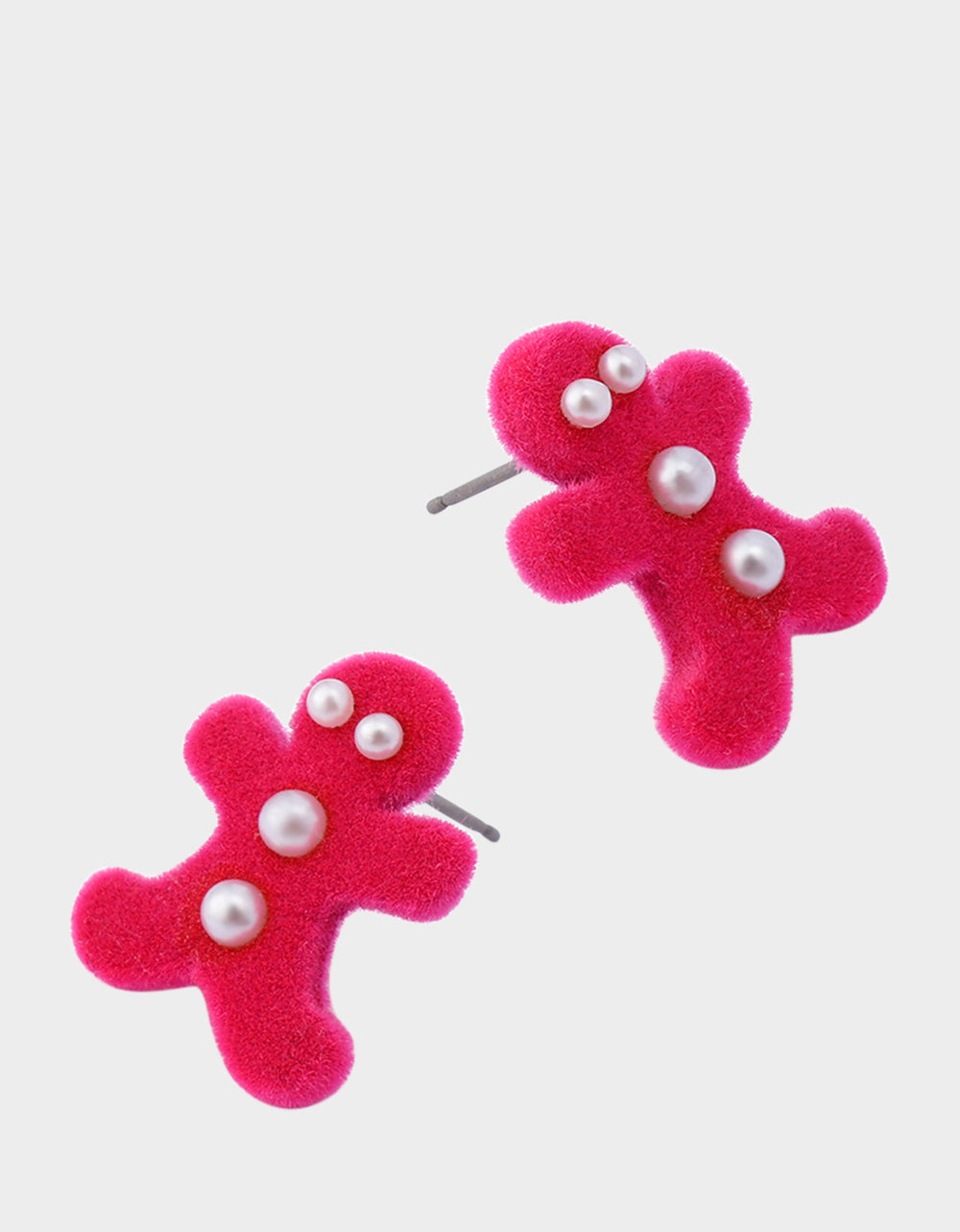 GINGERBREAD STUD EARRINGS PINK - Image 3