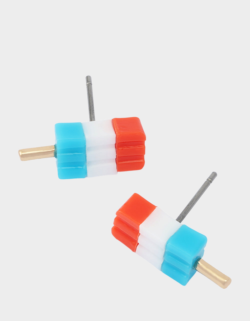 POPSICLE STUD EARRINGS BLUE - Image 2