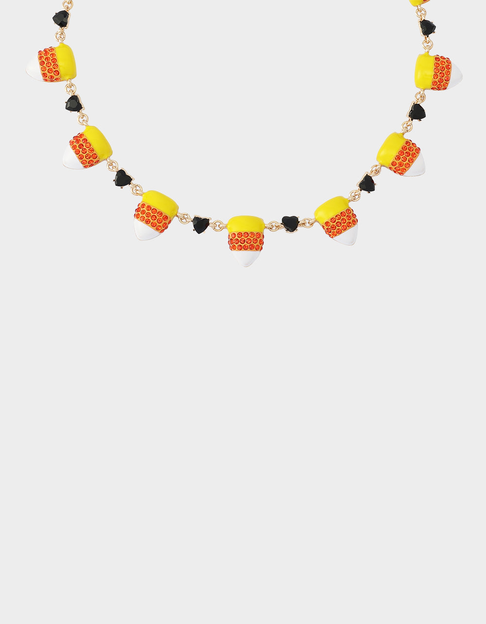 CANDY CORN FRONTAL NECKLACE ORANGE - Image 4