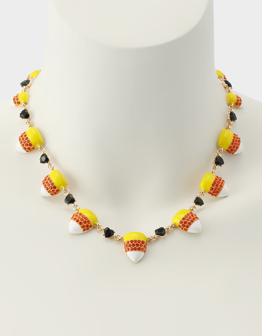 CANDY CORN FRONTAL NECKLACE ORANGE - Image 5