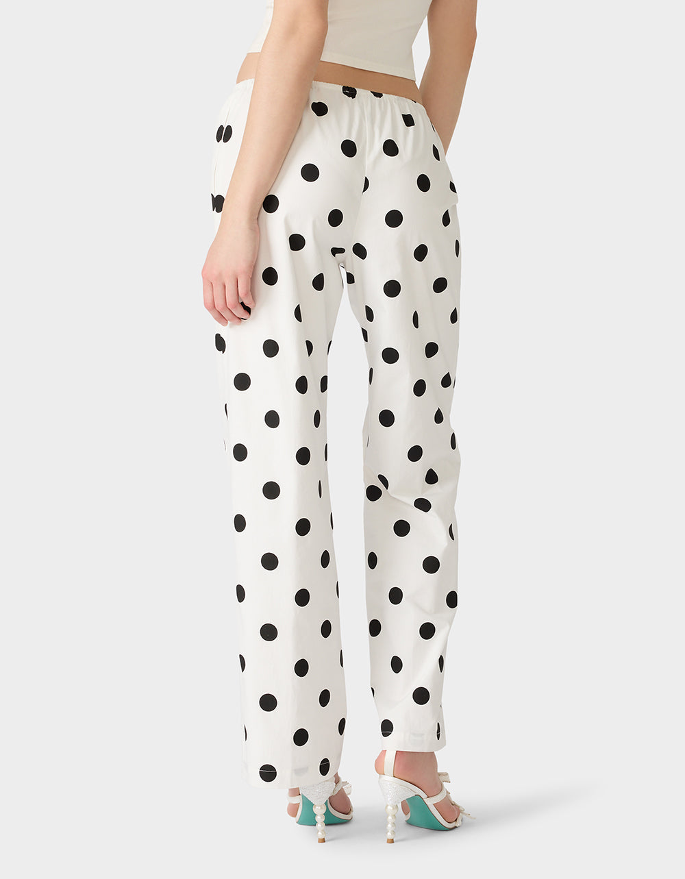 DOTTY DARLING PANTS WHITE - Image 6
