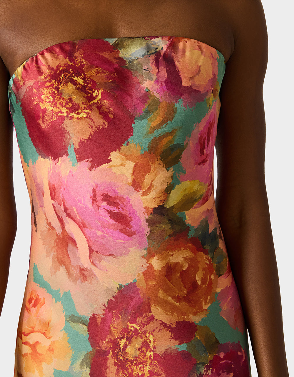 FLORA GOWN GREEN DITSY FLORAL - Image 7