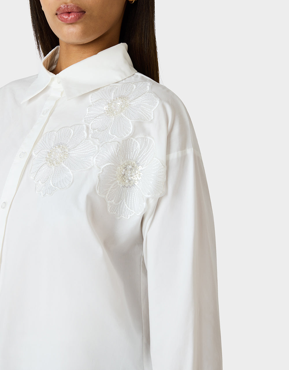 BETSEY BLOOM SHIRT OFF WHITE - Image 7