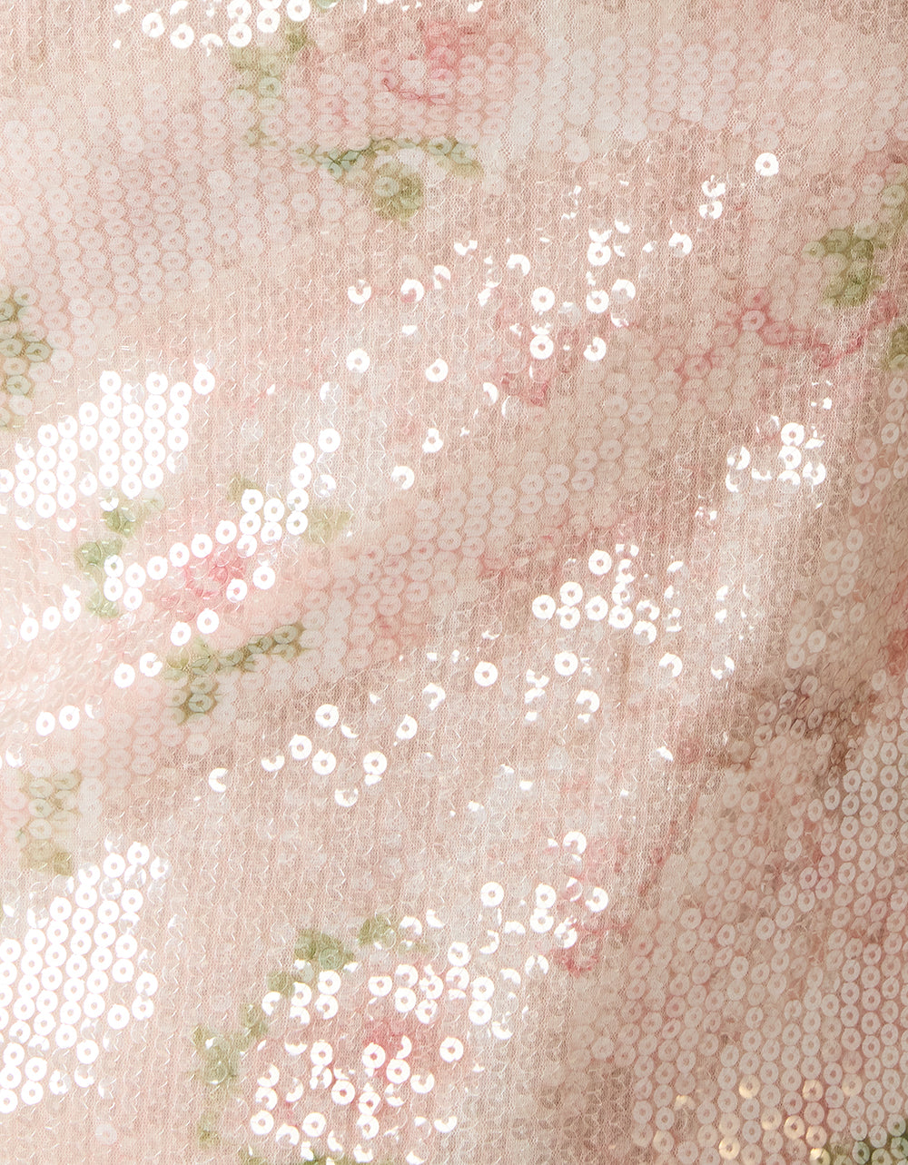 FLORAL BLUR SEQUIN DRESS PINK MULTI - Image 5
