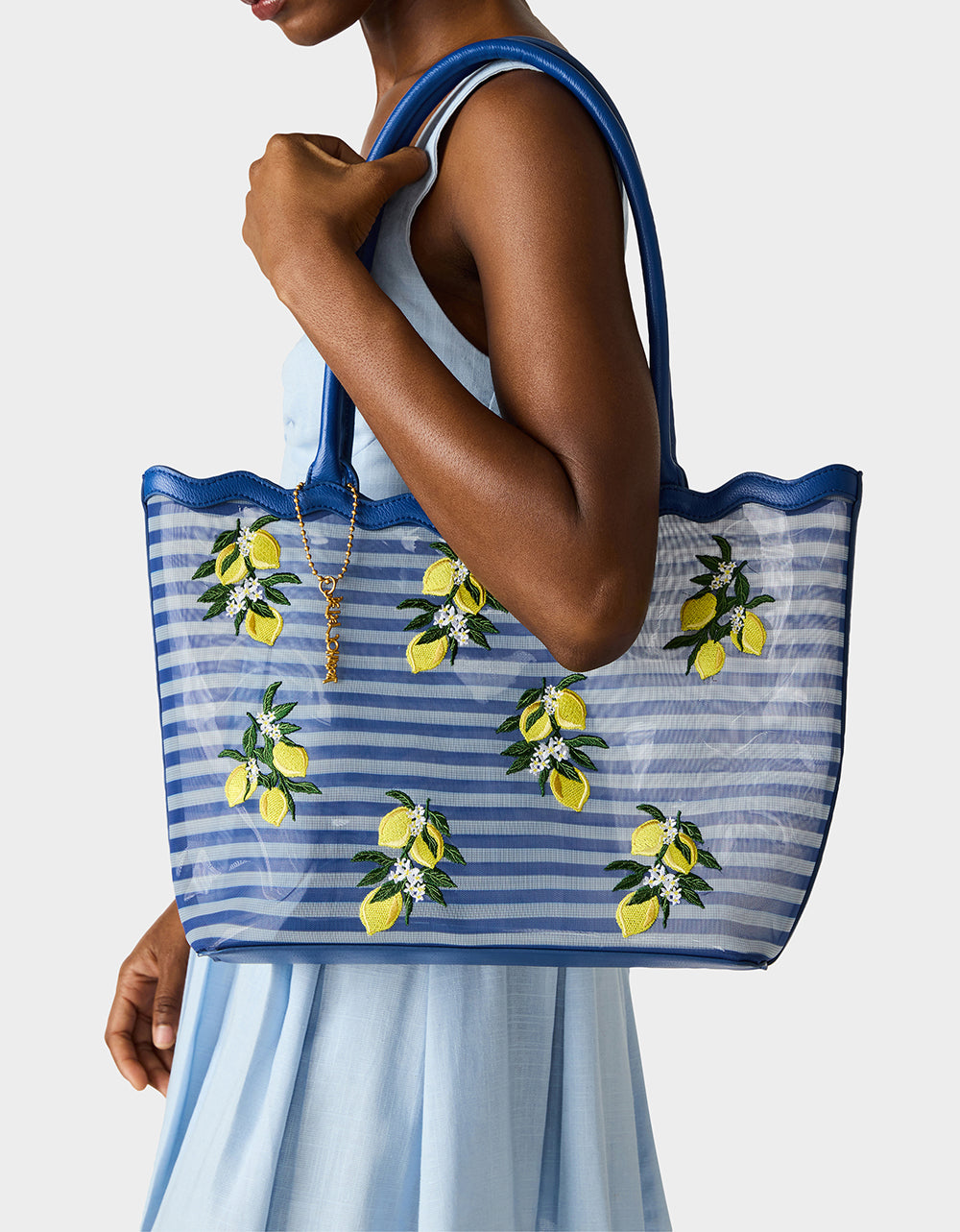 MESHIN AROUND TOTE BLUE/STRIPE - Image 2