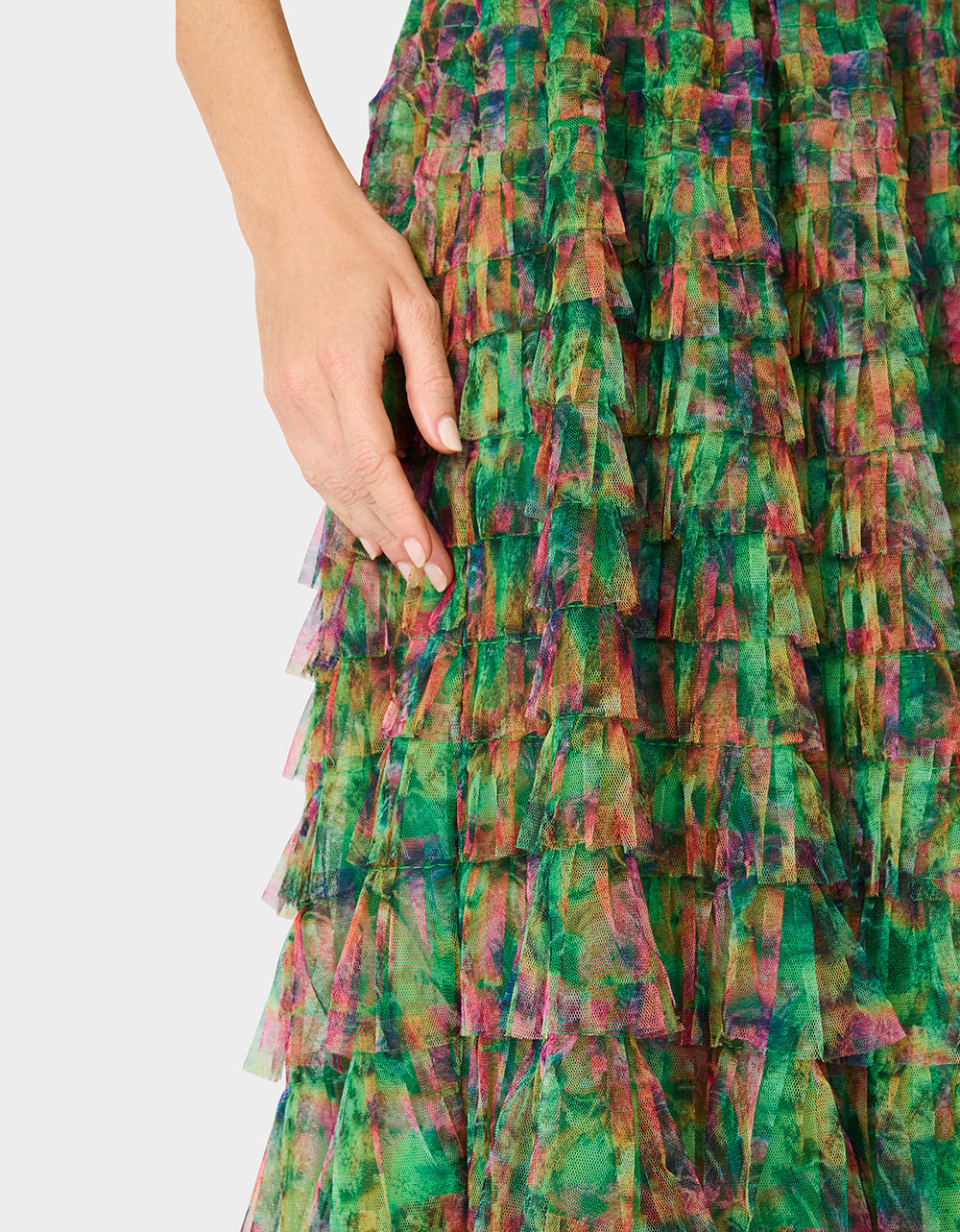 LOVELY LAYERS SKIRT GREEN - Image 6