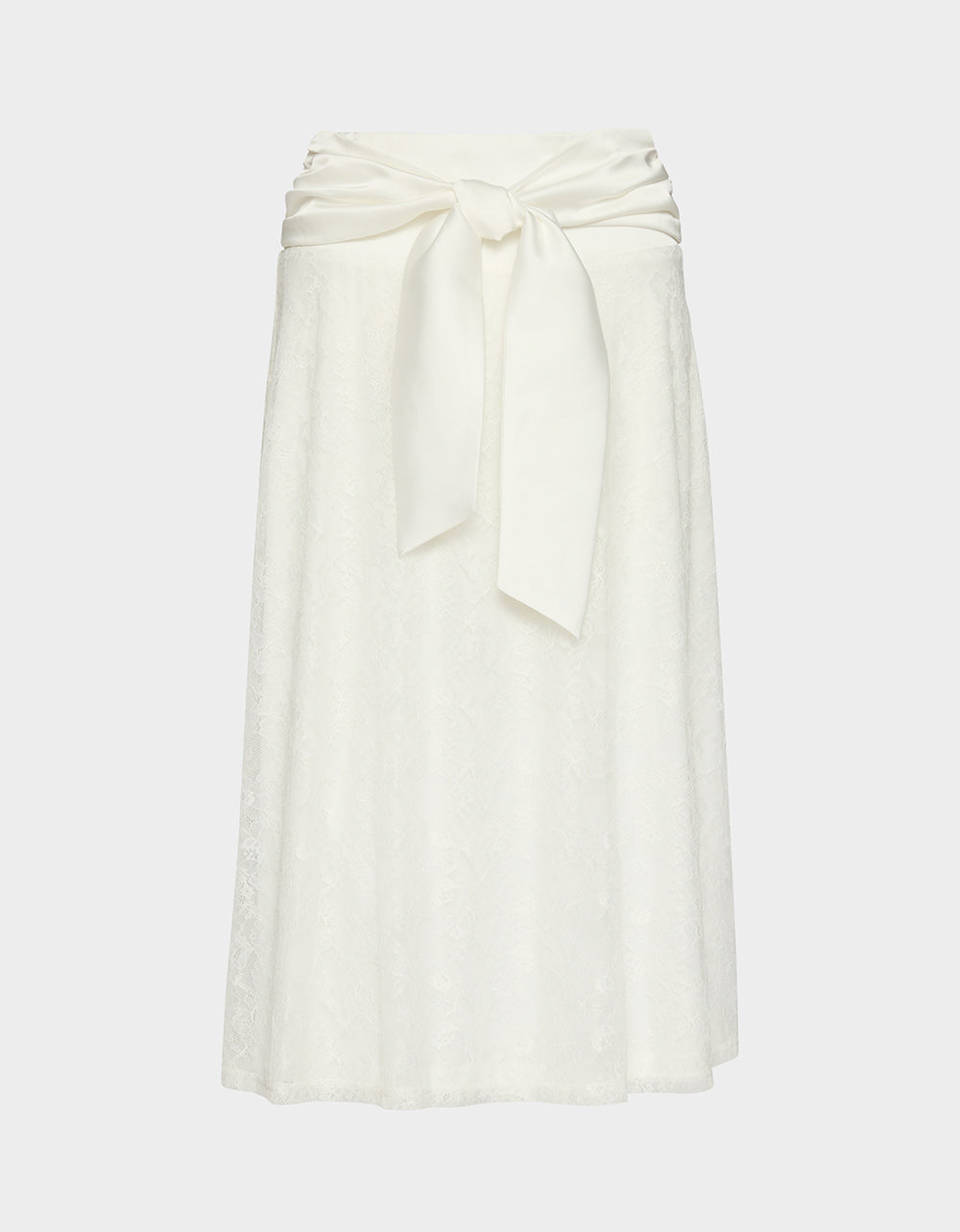 TIE ME LACE MIDI SKIRT WHITE - Image 2
