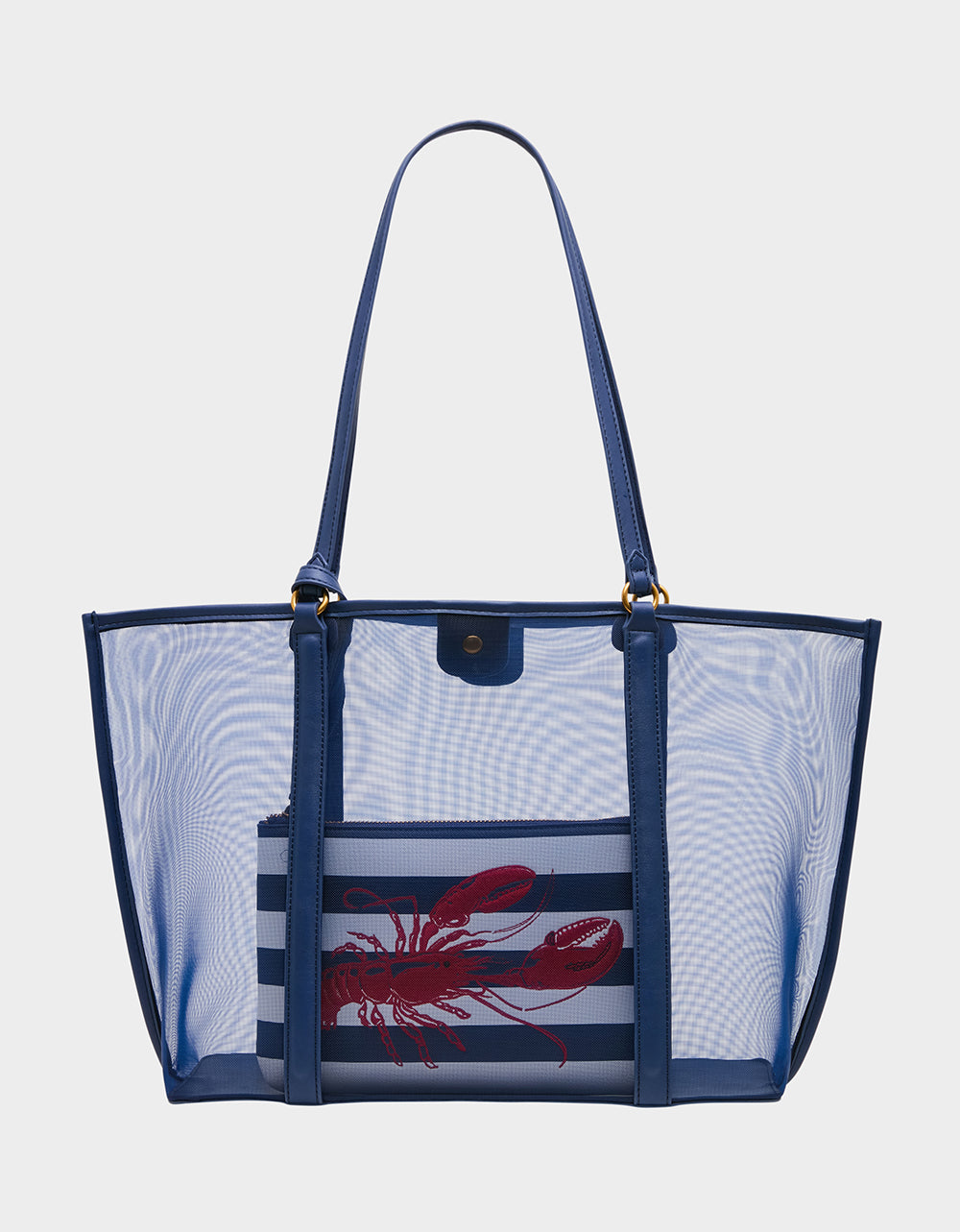 HOTTER THAN BUTTER MESH TOTE W NAVY