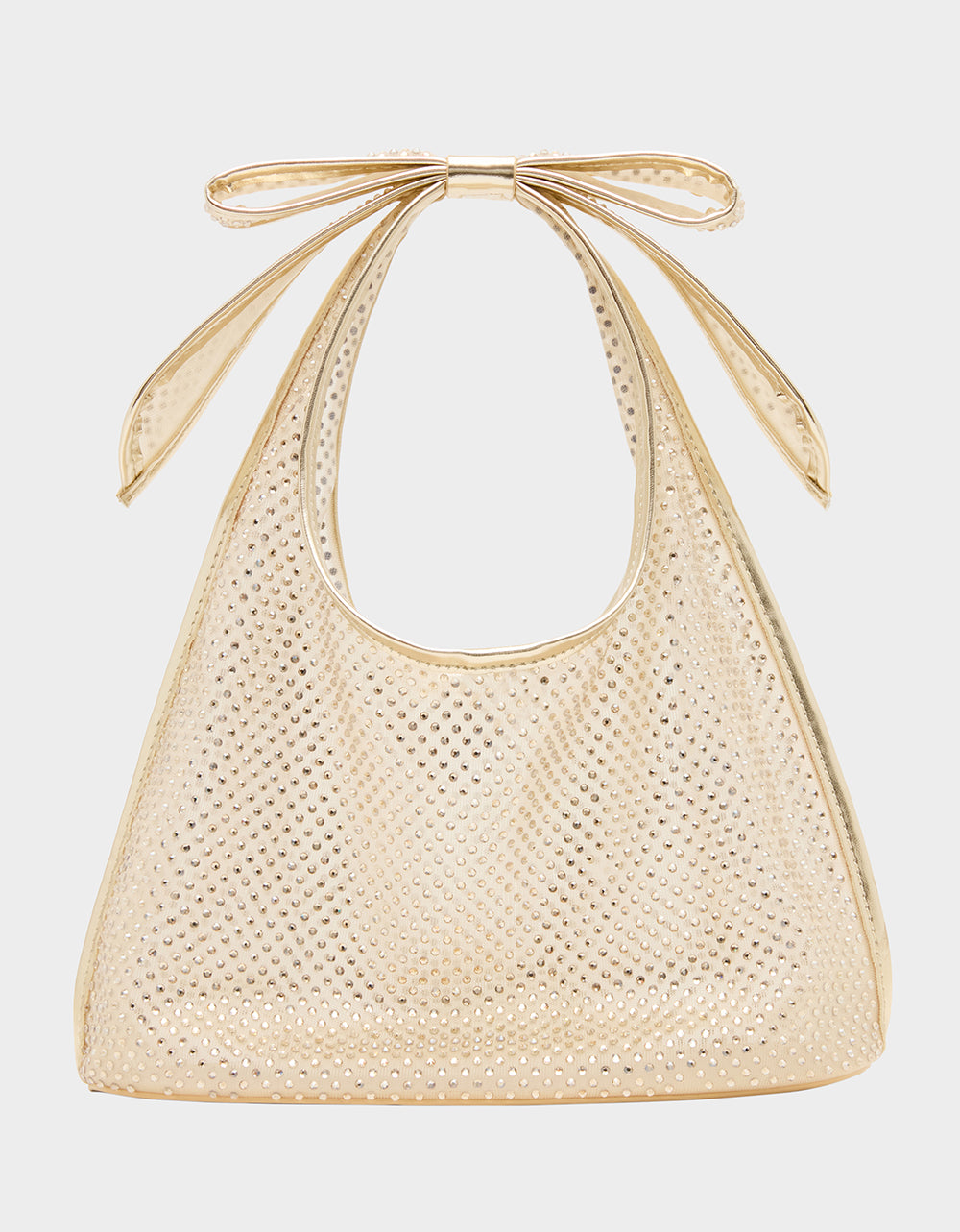 BOW MINI MESH TOTE GOLD - Image 6
