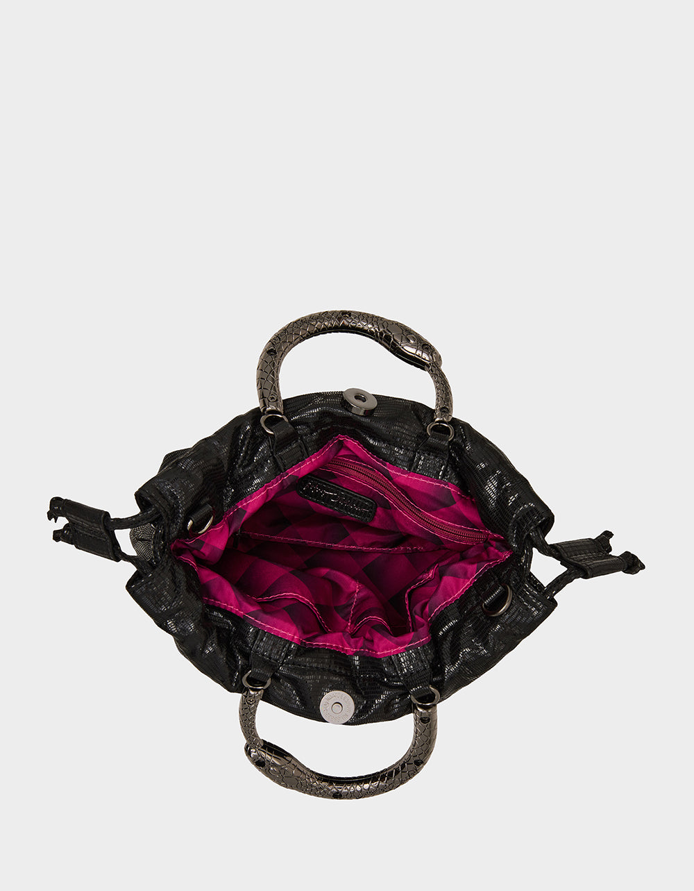 SNAKE RING HANDLE POUCH BLACK - Image 4
